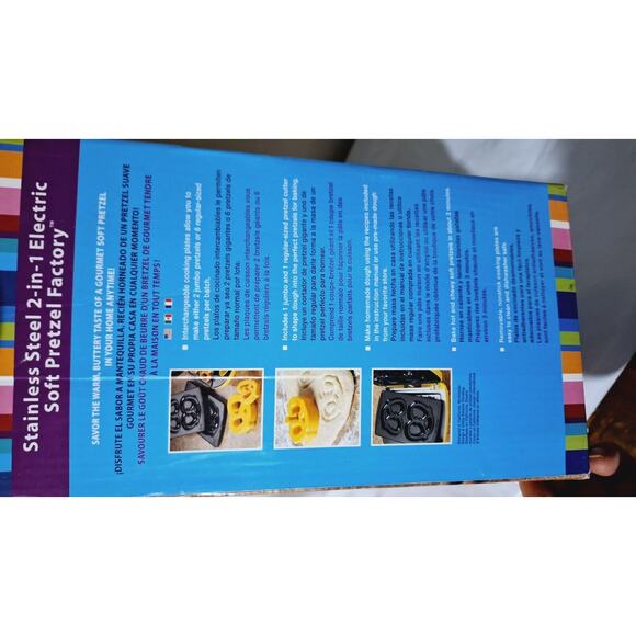 Nostalgia Electrics Stainless Steal 2-in-1 Electric Soft Pretzel Factory Tested - Picture 7 of 9